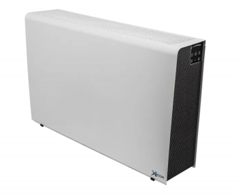 XROOM-100, Elektrický dohřev, Entalpický rekuperátor, Bez předehřevu, Čidlo CO2 a RH, Bílá barva (RAL9003)