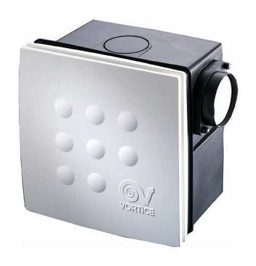 Radiální ventilátor do koupelny Vortice Quadro Micro 100 I THCS